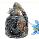 Shiva Head in Labradorite (Mysticism)