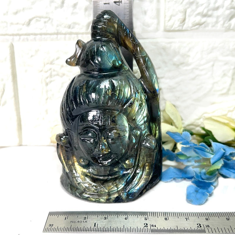 Shiva Head in Labradorite (Mysticism)