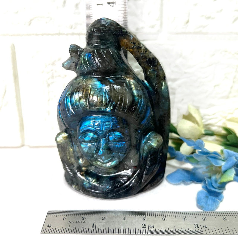 Shiva Head in Labradorite (Mysticism)