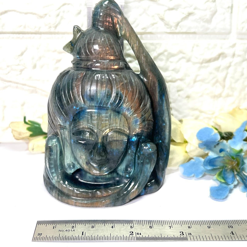 Shiva Head in Labradorite (Mysticism)