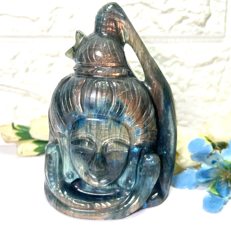 Shiva Head in Labradorite (Mysticism)