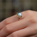 Labradorite Adjustable Ring in Silver