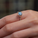 Labradorite Adjustable Ring in Silver