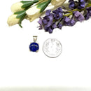 Lapis Lazuli Small Pendant in Silver