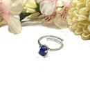 Lapis Lazuli Adjustable Ring in Silver