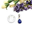 Lapis Lazuli Small Pendant in Silver