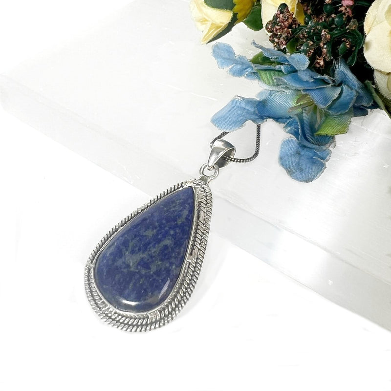 Lapis Lazuli  Premium Collection Pendants in Silver (Communication & Expression)