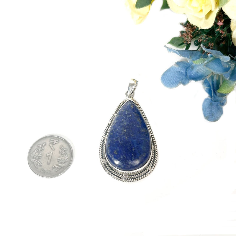Lapis Lazuli  Premium Collection Pendants in Silver (Communication & Expression)