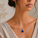 Lapis Lazuli Small Pendant in Silver
