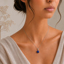 Lapis Lazuli Small Pendant in Silver