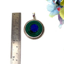 Lapis Lazuli & Malachite Slice Silver Premium Pendants