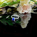 Lapis Lazuli Adjustable Ring in Silver