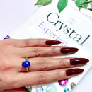 Lapis Lazuli Adjustable Ring in Silver