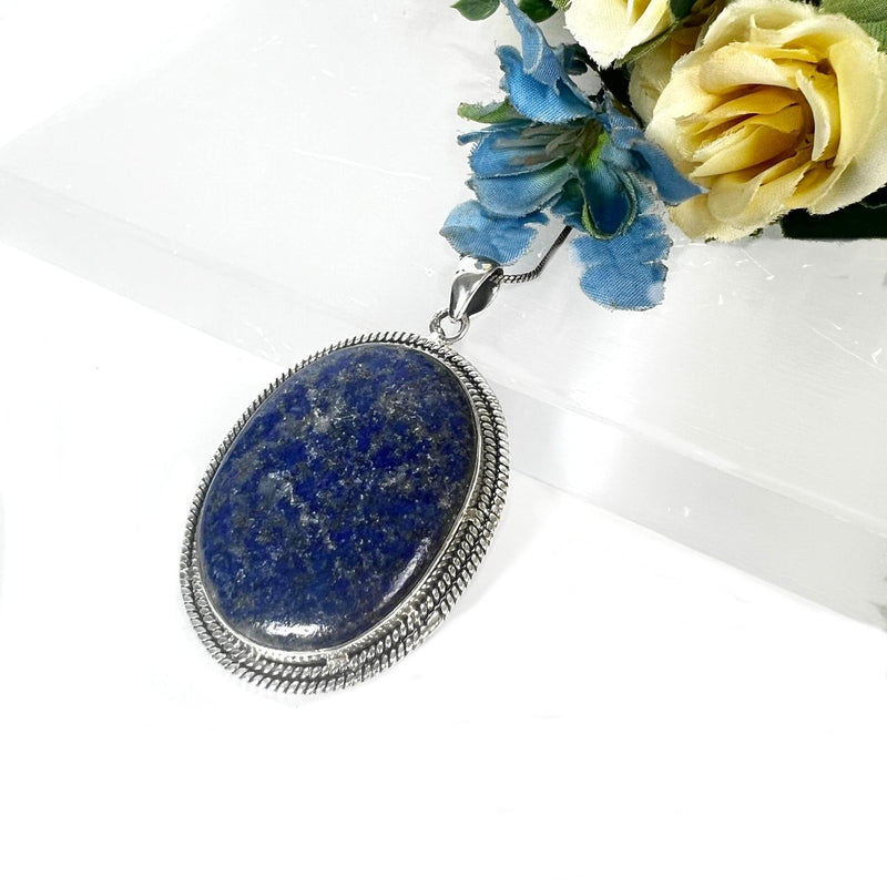 Lapis Lazuli  Premium Collection Pendants in Silver (Communication & Expression)