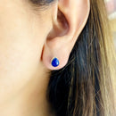 Lapis Lazuli Earrings in Silver