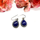 Lapis Lazuli Earrings in Silver