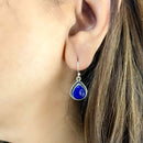 Lapis Lazuli Earrings in Silver