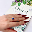 Lapis Lazuli Adjustable Ring in Silver