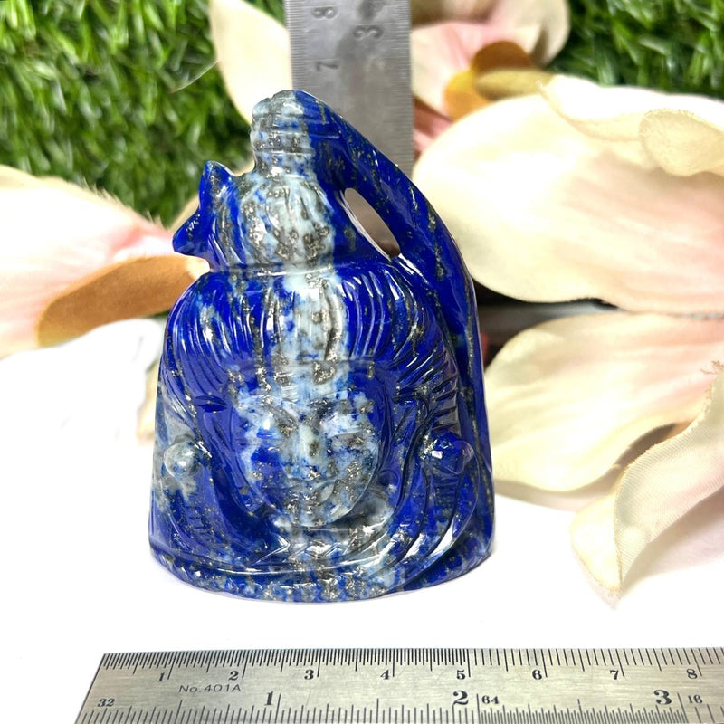 Shiva Head in Lapis Lazuli