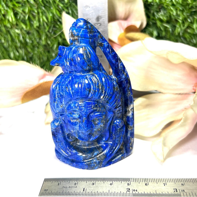 Shiva Head in Lapis Lazuli