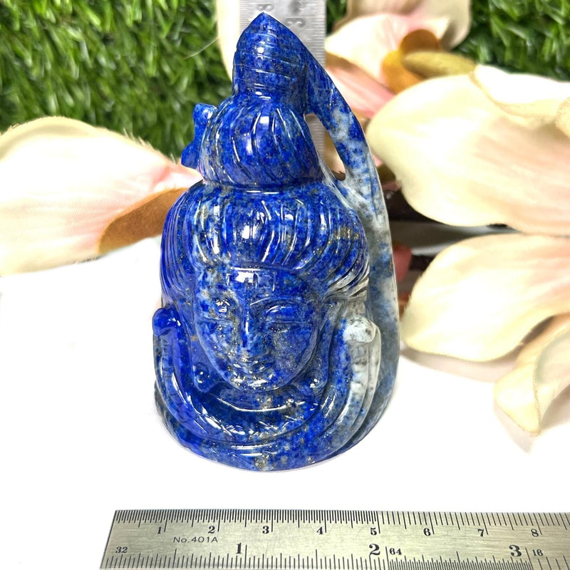 Shiva Head in Lapis Lazuli