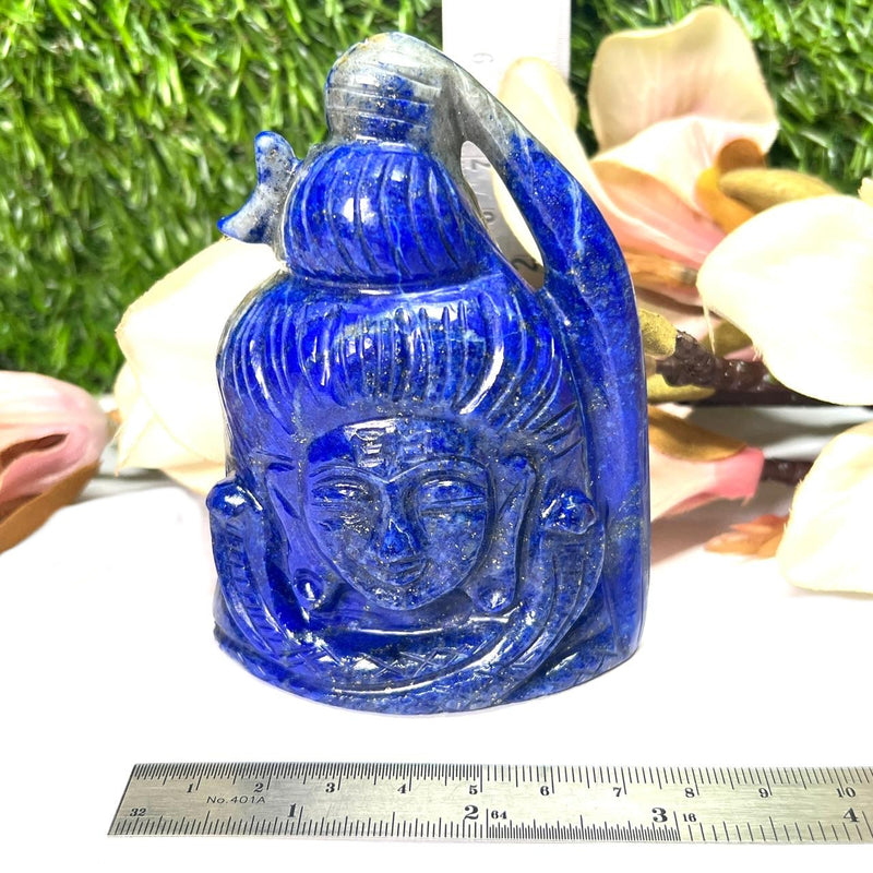 Shiva Head in Lapis Lazuli