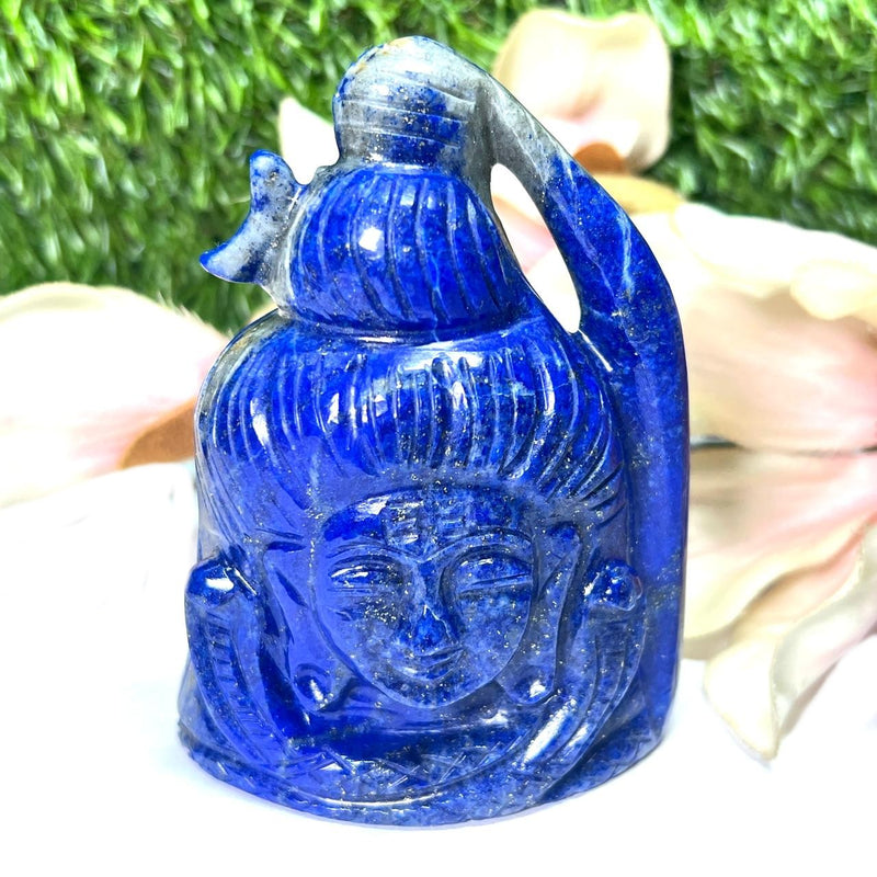 Shiva Head in Lapis Lazuli