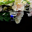 Lapis Lazuli Adjustable Ring in Silver