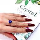 Lapis Lazuli Adjustable Ring in Silver