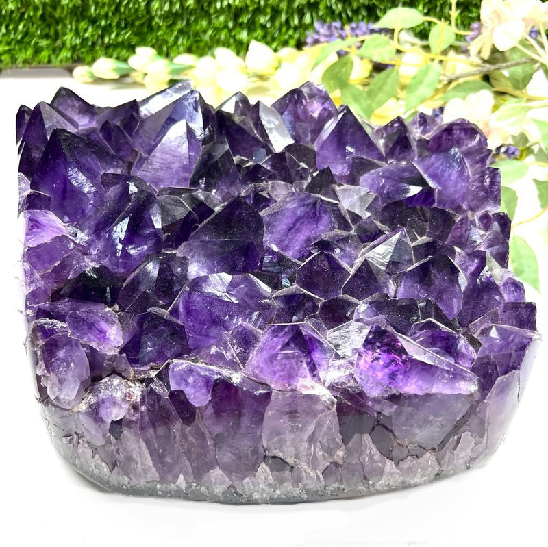 Large Amethyst Clusters in AAA Extra Quality from Brazil
