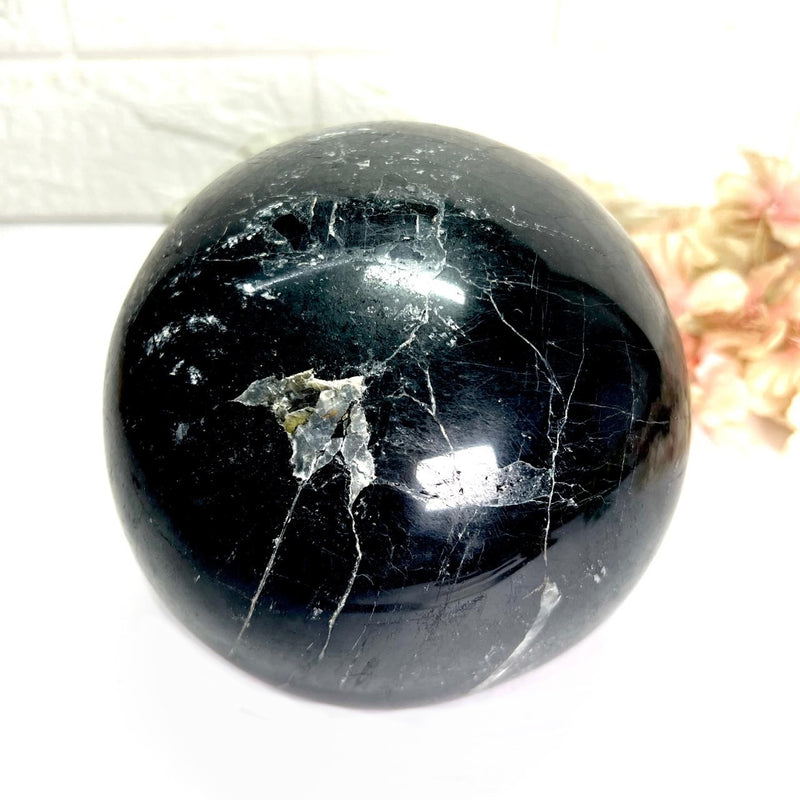 Black Tourmaline Sphere (Protection & Grounding)