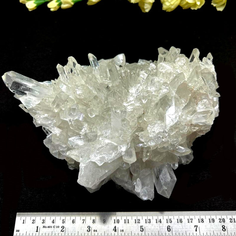 Large Clear Quartz AAA Clusters from Brazil