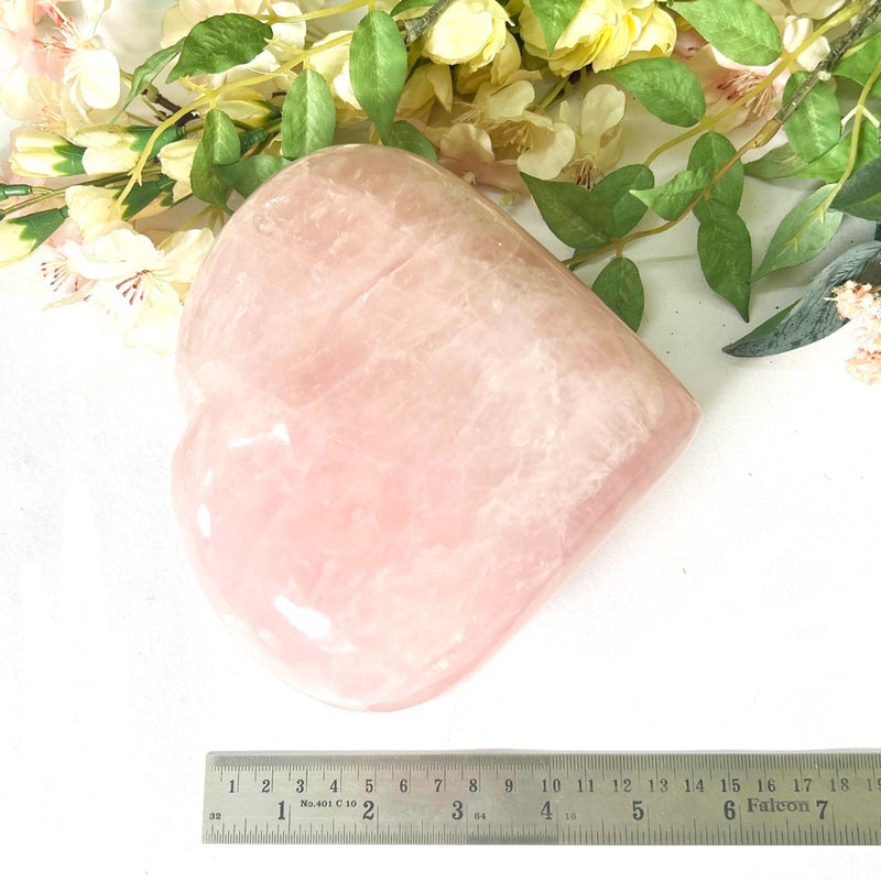 Large Rose Quartz Hearts (Attract Love)