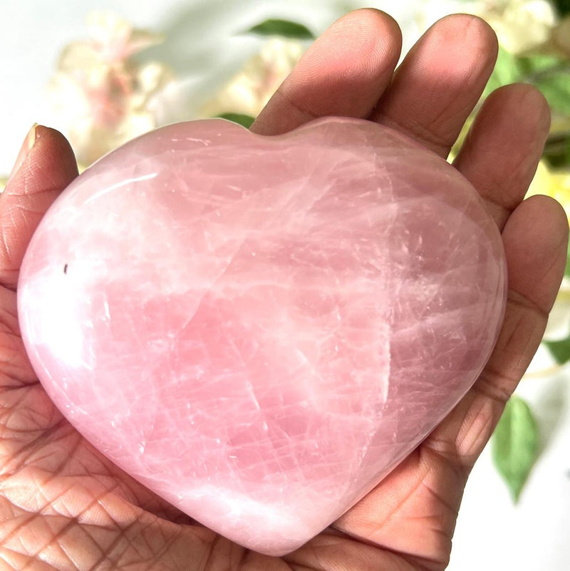 Large Rose Quartz Hearts (Attract Love)