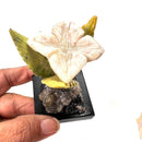 Crystal Hummingbirds and Flower from Peru