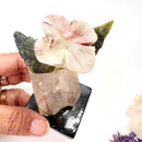 Crystal Hummingbirds and Flower from Peru