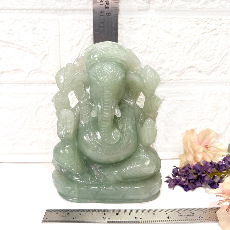 Large Ganeshas in Green Aventurine (Abundance)