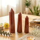 Large Red Jasper Tower (Vitality and Strength)