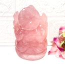 Large Ganeshas in Rose Quartz
