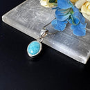 Larimar Small Silver Pendants (Atlantis Stone)