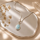 Larimar Small Silver Pendants (Atlantis Stone)