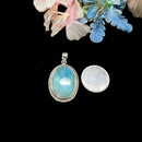 Larimar Silver Pendant Premium Collection (Atlantis Stone)