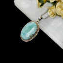Larimar Silver Pendant Premium Collection (Atlantis Stone)