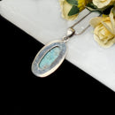 Larimar Silver Pendant Premium Collection (Atlantis Stone)
