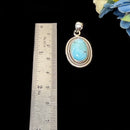 Larimar Silver Pendant Premium Collection (Atlantis Stone)