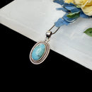 Larimar Silver Pendant Premium Collection (Atlantis Stone)
