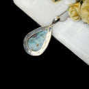 Larimar Silver Pendant Premium Collection (Atlantis Stone)