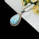 Larimar Silver Pendant Premium Collection (Atlantis Stone)