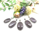 Lavender Jade Premium Pendants in Silver