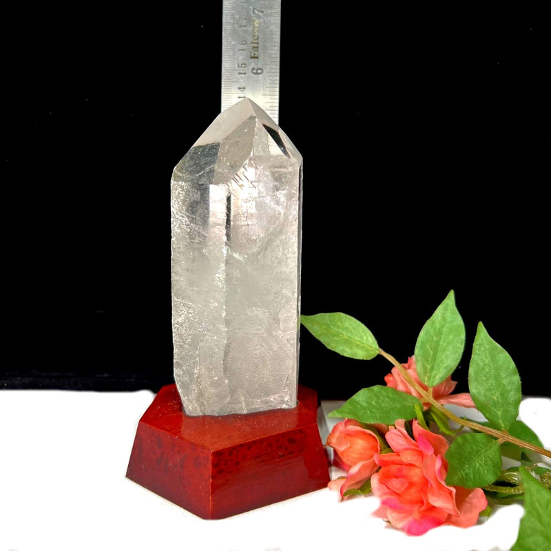 Large Lemurian Clear Quartz on Stand (Master Healers)